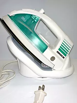 Oreck Cordless Steam Iron TX 850 Cord Free With Swivel Power Base Tested Works • $10