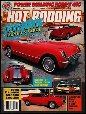 February 1987 Popular Hot Rodding Magazine Ford 460 Build Mustang 428 Cj • $4