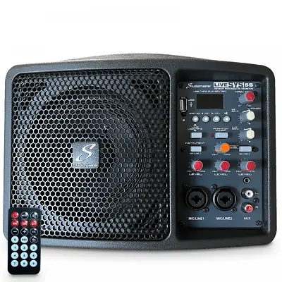 £189 • Buy Studiomaster LIVESYS5S Monitor Speaker Compact PA 150W Bluetooth Media Player
