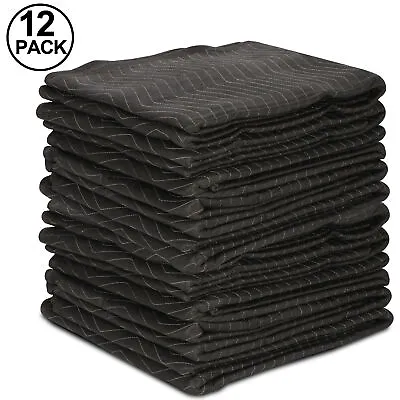 12 Moving Blankets 80  X 72  (65lb/dz) Packing Quilted Shipping Furniture Pads • $79.58
