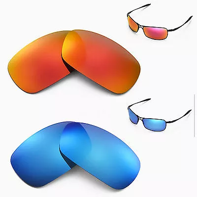 New Walleva Polarized Fire Red + Ice Blue Lenses For Oakley Crosshair 2.0 • £42.07