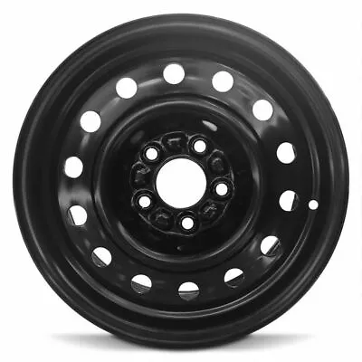 Wheel For 1994-1998 Saab 900 5 Lug 110mm Black Painted 15x6 Inch Steel Rim • $104.42