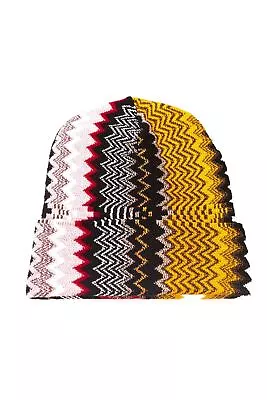 Missoni Women Multicolor Beanie Hat Wool Geometric Striped Casual One Size Cap • $119.97