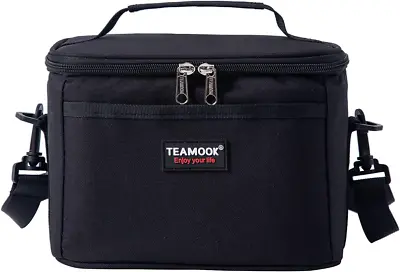 £12.49 • Buy TEAMOOK 5L Insulated Lunch Bag Water-Resistant Leakproof Soft Cooler Bag For And