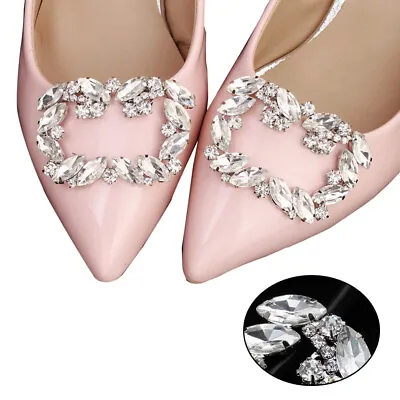£9.52 • Buy  Crystal Charms Shoe Buckle Fashion Jewelry Women High Heel Miss Banquet