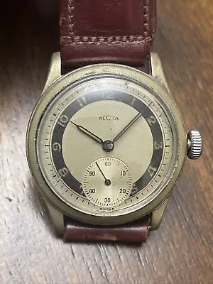 Vintage Recta Military Style Watch 17j Manual Wind • $35