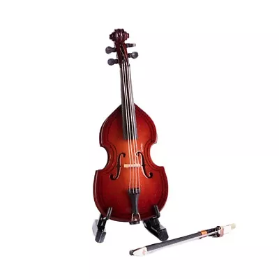 Miniature Instrument Acoustic Bass Folk Music Instrument Miniature Replica 4  • $19.99