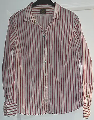 Tom Joule Pink Striped Lifestyle Ladies Blouse Size 12.   1j • $24.89