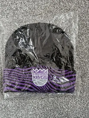 NBA Sacramento Kings Beanie Hat Stadium Giveaway Black Youth • £8.99