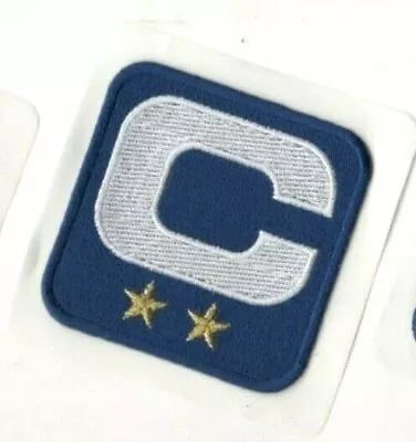 $14.99 • Buy NFL 2019 SEASON CAPTAIN'S JERSEY 2-⭐⭐STAR WHITE Captains C-PATCH BLUE Self-stick