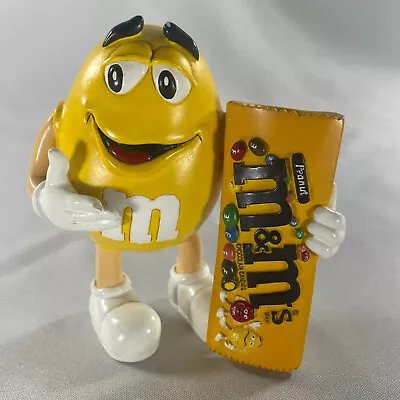 RARE Yellow Peanut M&M W/ Candy Bag 5  Mars Statue Chocolate Lovers • $82.99