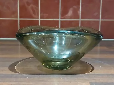 £14.99 • Buy Vintage Geoffrey Baxter 1960s Whitefriars? Triangular Bowl Smoked Art Glass 