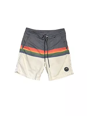 Hurley Phantom Rainbow Striped Skate Surf Board Shorts Size 32 • $18