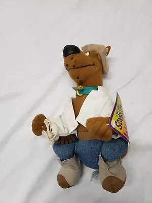 Monogram Scooby-Doo Where R-U Cowboy 9  Plush Doll Blockbuster 2000 Vintage NWT • $19.99