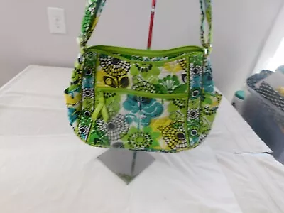 Vera Bradley Large Maggie Style  Crossbody Limes Up EUC • $8.49