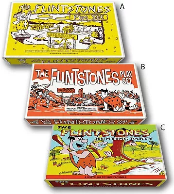 Marx The Flintstones Play Set Boxes. Three Versions. • $79.99