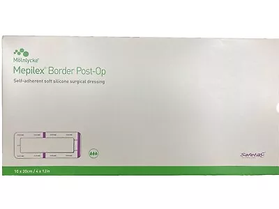 Molnlycke 496605 Mepilex Border Post-Op Silicone Dressing 4  X 12  - 1 Box 5EA • $22.99