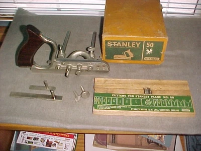 £144.12 • Buy Stanley No 50 Combination Plane Complete Fine Condition W/ Box Made In England