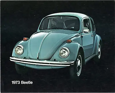 1973 Volkswagen Beetle Dealer Sales Brochure - One Page Specifications Sheet • $12.99