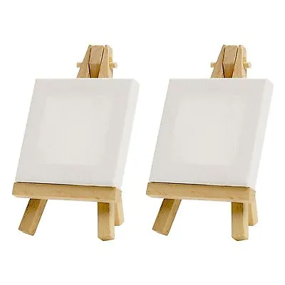 2 Art Alternatives Mini Canvas & Easel Set 3 X 3 (AA10117) • $9.99