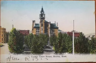 Helena MT 1904 Postcard: County Court House Building - Montana Mont • $9.99