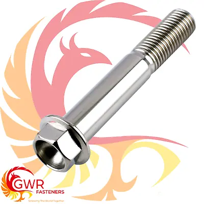 Stainless Steel Flanged Hex Head Bolt M7 X 1.0mm X 46mm UK MADE FLANGE SCREWS • £6.05
