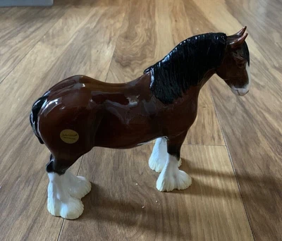 £32 • Buy John Beswick Clydesdale Brown Shire Horse Figurine