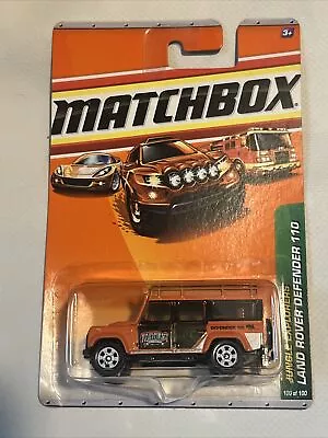 Matchbox Superfast Land Rover Defender 110 Orange. MBX 100/ 2010. Long Card C1 • $8.99