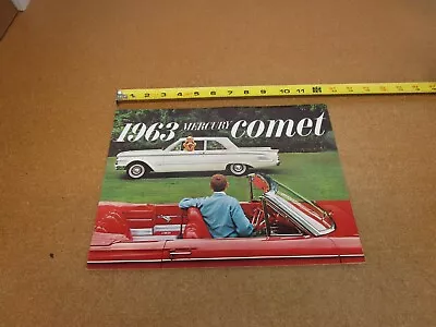 1963 Mercury Comet Custom S-22 Convertible Sedan Wagon Sales Brochure 12 Pg • $13