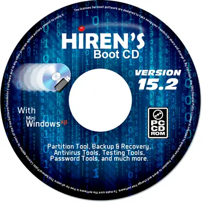 £5.99 • Buy Hiren's Boot Disc For Any Computer Recover Fix & Repair Windows 7 8 & 10 DVD