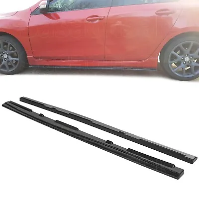 [SASA] Fit For 10-13 Mazda 3 4dr 5dr MZ JDM PU Bumper Side Skirts Lip Splitter • $99.99
