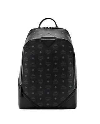 MCM Duke Visetos Medium Black Backpack • $364