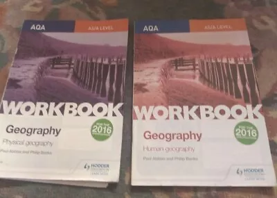 AQA A Level Geography Workbooks Human And Physical Geography. • £6.50