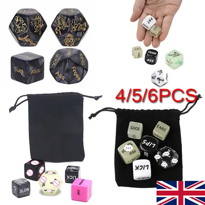 4/5/6x Adult Love Dice Glow Sex Dice Position Dice Love Foreplay Couple Game Toy • £5.60