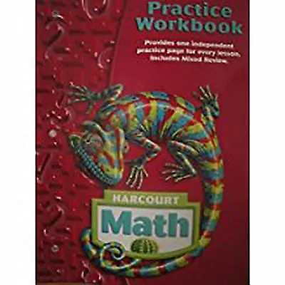 $4.60 • Buy Harcourt Math : Practice Workbook By Harcourt School Publishers Staff