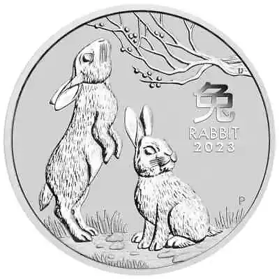 The Perth Mint - 2023 Australian Lunar  Rabbit 2 Oz .9999 Silver Bullion Coin • $125.85