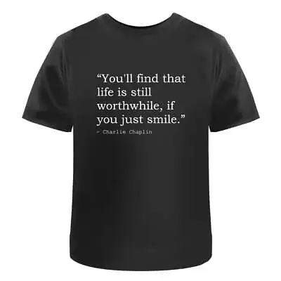 Charlie Chaplin Quote Men's / Women's Cotton T-Shirts (TA436675) • £11.99