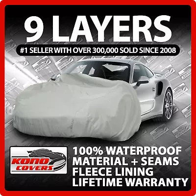 9 Layer Car Cover Indoor Outdoor Waterproof Breathable Layers Fleece Lining 6523 • $56.89