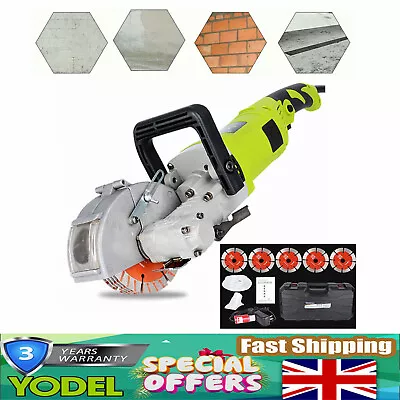 4000W Electric Wall Chaser Saw Slotter Machine Green Groove Cutter W/Water Pump • £151.38