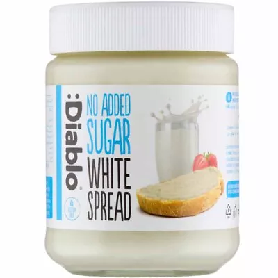 Diablo NAS White Spread 350g No Added Sugar White Spread Pack Of 1 / 3 / 6 /350g • £20.99