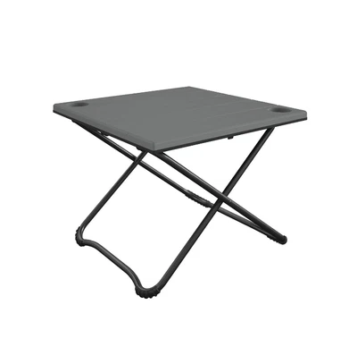 $34.99 • Buy 24  Square Folding Camping Table, Gray Resin And Steel Frame, No Assembly Requir