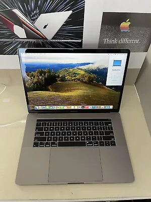 MacBook Pro 2018 I7 2.2Ghz 16Gb RAM 15  256Gb Radeon Pro555X Model A1990 #101 • $779