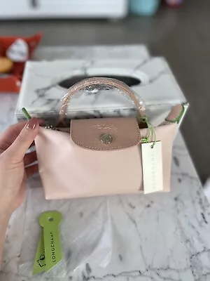 Longchamp Le Pliage Mini Pink Bag With Handle And Strap BNWT • £25