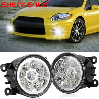 For Mitsubishi Eclipse 06-2012 Pair Clear Lens Bumper LED Fog Light Driving Lamp • $40.94