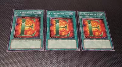 E - Emergency Call X3 Mixed Sets  Yu-Gi-Oh TCG X3 Playset  • £3.99