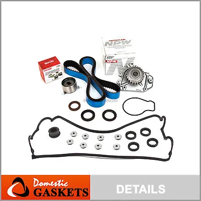 Fit 92-95 Acura Honda 1.6 1.7 B16A3 B17A1 Timing Belt Kit Water Pump Valve Cover • $895.28