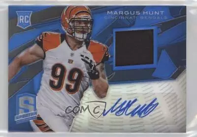 2013 Panini Spectra Blue Signature Materials /49 Margus Hunt #165 Rookie Auto RC • $8.02