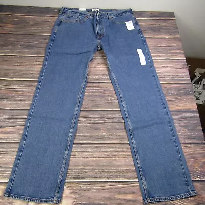 Denizen Levi's NEW NWT Mens 285 Relaxed 38x34 Medium Blue Denim Jeans Straight • $19.99