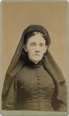 Young Girl Posed Holding Flower Tinted. Cdv. Richmond Va. • $79.88