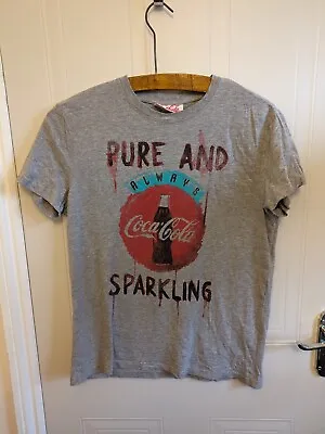 *Official* Coca-Cola | Vintage Style T-shirt | Grey | Medium • £5.95